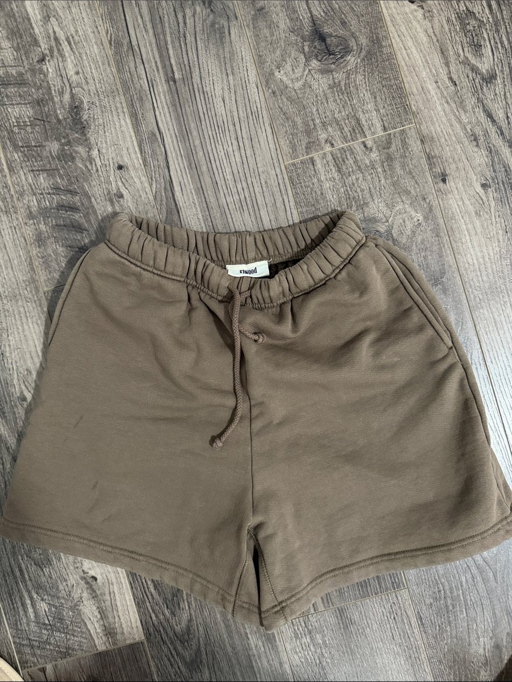 Elwood Cozy Women's Brown Drawstring Lounge Shorts